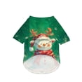 thumbnail image 3 of Christmas Dog Pajamas Xmas Pet Pjs with Snowman Elk Patterns Christmas Dog Onesie Jumpsuits Jammies Clothes Stretchy Shirts Comfy Outfit Costume Apparel for Small Medium Large Dogs, 3 of 5