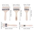 thumbnail image 3 of 5pcs Portable Painting Brushes Multifunctional Baking Brushes Chip Brushes for Paint Touchups Painters Baking, 3 of 5