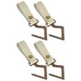 thumbnail image 2 of 4 ganchos triangulares de cuero para colgar llaveros, portátiles, para exteriores Verde, 2 of 8