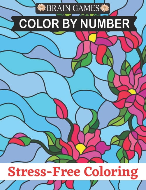 Brain Games Color By Number StressFree Coloring 50 Relaxation and