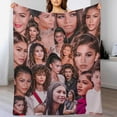 thumbnail image 5 of Sexy #4 Zendaya Blanket Super Soft Throw Blanket Silky Flannel Lightweight for Sofa, Bed Blanket All Season Use 30""*40""（76 * 100cm）, Style, 5 of 6