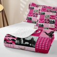 thumbnail image 4 of Erosebridal Pink Camo Grid Quilt Full,Rustic Mallard Duck Safari Deer Full Bedspread Sets For Girls Boys,3 Pieces, 4 of 7