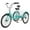 Cyan, variant on 24"/26'' Adult Tricycles for Women, Men with Big Basket, 7 Speed 3 Wheel Bikes for Adults, Low-Step Through Frame Tricycle for Adults Seniors, Stable and Safe