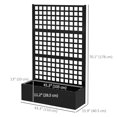 thumbnail image 3 of Outsunny Galvanized Planter Box with Trellis, 43" x 16" x 70", 3 of 9