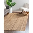 thumbnail image 2 of Rugs.com Hand Braided Jute Rug – 8' x 11' Natural Flatweave Rug Perfect For Living Rooms, Large Dining Rooms, Open Floorplans, 2 of 5