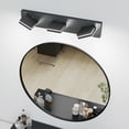thumbnail image 3 of 3-Light LED Vanity Light, 24-Inch Bathroom Wall Sconce with Rotatable Heads, Matte Black Finish Modern, 3 of 10