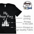 thumbnail image 3 of My Happy Place Shirt, Orlando Theme Park Shirt, Mickey T-Shirt, Unisex Casual Short Sleeve (Black-3X-Large), 3 of 6