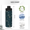 thumbnail image 3 of Pofeuu Christmas Snowflake Print 18oz Sports Insulated Kettle Stainless Steel Vacuum Water Bottle Leakproof Sport Flask, 3 of 7