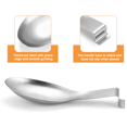 thumbnail image 3 of Stainless Steel Spoon Rest, Spatula Ladle Spoon Utensil Holder for Kitchen Counter Stove Top, Dishwasher Safe, 3 of 5