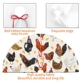 thumbnail image 6 of Kll 36" Christmas Tree Skirt Roosters And Chickens Xmas Tree Skirts Mat For New Year Xmas Holiday Party Indoor Outdoor Home Decoration, 6 of 9
