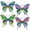 Wall Art Figurines D A4, variant on 4 Pack Rustic Butterfly Wall Sculpture, Hanging Art Decor, Weatherproof Ornament for Garden Fence, Yard, Patio and Daily Home Decoration
