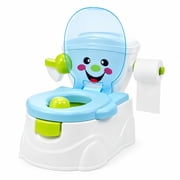FVLOENG 2-N-1 Toddler Potty Training Toilet,Easy Clean Potty Chair with Removable Seat Ring and Inner Bowl for Boys and Girls,Blue