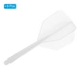 thumbnail image 3 of Uxcell Plastic 2BA Integrated Dart Shaft and Flights Replacement, White 9 Pack, 3 of 5