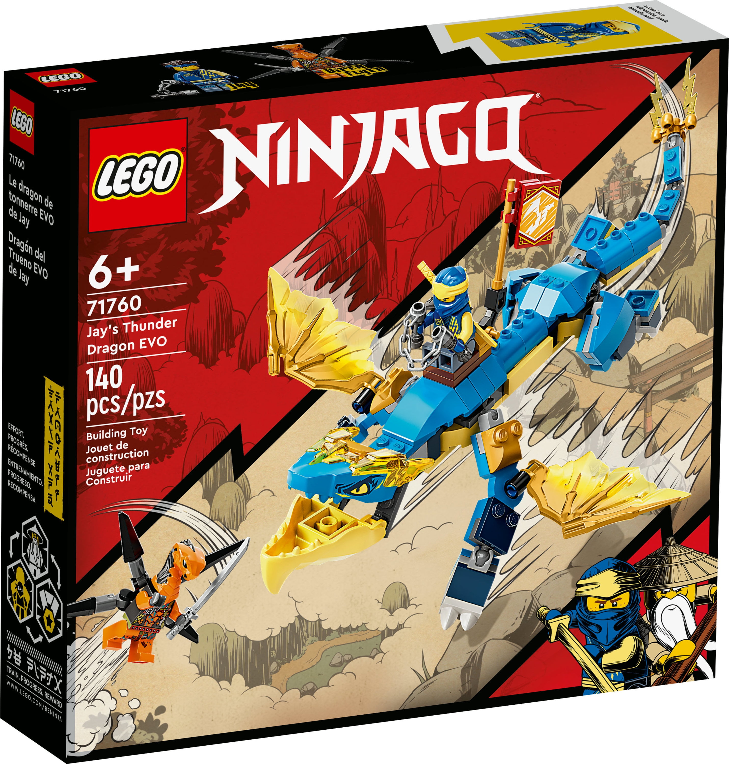 LEGO NINJAGO Jay‚Äôs Thunder Dragon EVO Building Set, 140 Pieces
