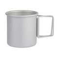 thumbnail image 4 of STRANDCHIC 1Pc Portable Aluminium Alloy Coffee Cup for Outdoor Drinking Use Silver, 4 of 8
