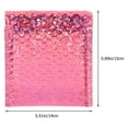 thumbnail image 4 of OULII 20Pcs Bubble Poly Mailers Rosy Waterproof Self-adhesive Shipping Label Pouches General Users, 4 of 5