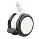 thumbnail image 2 of Ruedas de silla de oficina universales sin ruido Ruedas de silla de rotación de 360 grados Rueda de silla de escritorio para muebles de protección de Blanco con freno Sunnimix Rueda universal, 2 of 8