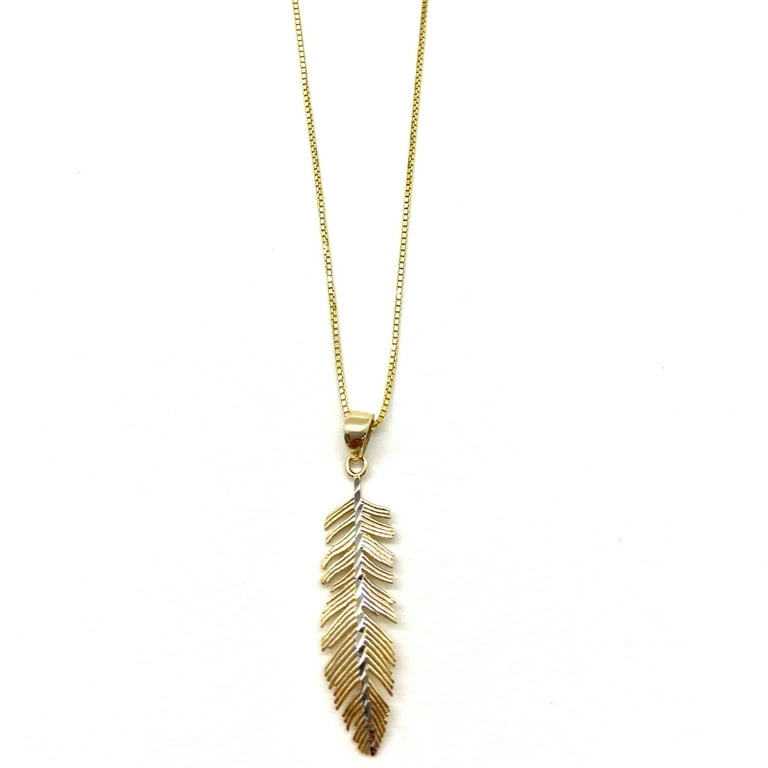 【交渉OK】FEATHER PENDANTS 18KGOLD チェーンセット Oversized Light as a Feather Pendant – Air & Anchor
