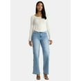 thumbnail image 2 of Madden NYC Women's Ultra 90s Fit Jeans with Embroidery, 32" inseam, Sizes 00-18, 2 of 5