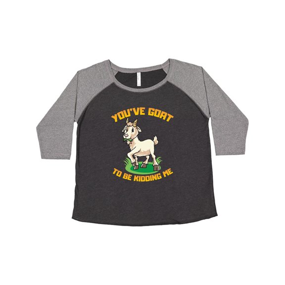 Inktastic Funny Goat Kid Joke Women's Plus Size T-Shirt