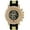 Black/Gold/Black, variant on 53mm Montres Carlo Men's Modern Sparkling Stones Luxury Wrist Clubbing Watch (Black/Gold/Black)