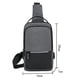 thumbnail image 3 of Eigraketly Sling Ajustable Tela Oxford Senderismo Almacenamiento Al aire libre Crossbody Pecho Bolsa de hombro Paquete de ciclismo Escalada Gris oscuro, 3 of 6