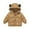Coffee, variant on Winter Down Coats For Kids Baby Boys Girls Jacket Bear Hoods Outerwear Green 90(12 Months-18 Months)