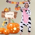 thumbnail image 6 of SWEETXIN Kids Cow Onesie Pajamas Halloween Plush Costume Sleepwear Christmas Gift for Girls Boys Jumpsuit 6Years, 6 of 7