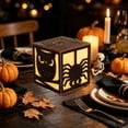 thumbnail image 4 of Kyusrd Led Candlelight Lamp for Halloween Decor,Wooden Ornament Decorations With LED Lights for Indoor Outdoor Party Home Garden Table Mantel Scary House Decor, 4 of 6