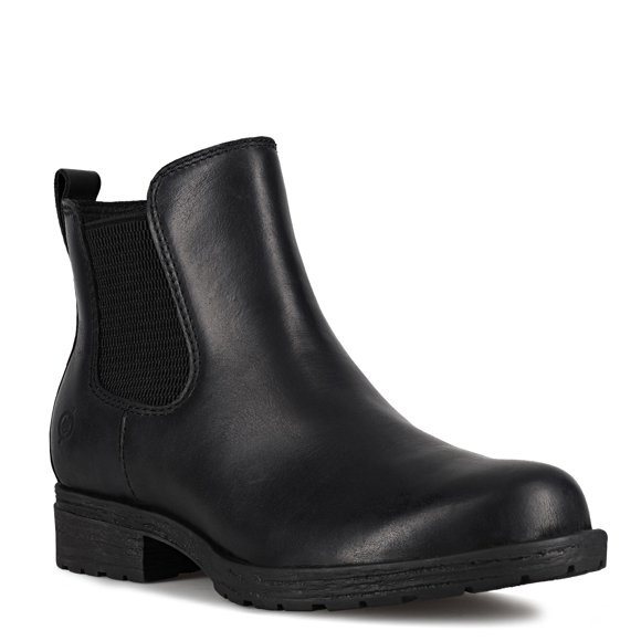 Born Women Cove Booties Medium Width Pull on chelsea boot Black