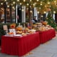 thumbnail image 2 of Mantel HolidayIdeas de spandex rojo, paquete de 4 para mesa de 8 pies, 2 of 8