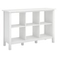 thumbnail image 1 of Bush Furniture Broadview 6 Cube Storage Wood Bookcase in Pure White, 1 of 5