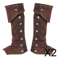 thumbnail image 1 of Funda para botas de ,Funda para zapatos de piel sintética con forma de pirata,Polainas medievales para botas de ,Estuche para botas de guerrero gótico con diseño de, 1 of 7