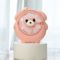 thumbnail image 4 of COM1950s Cute Dog Mini Portable Fan, USB Rechargeable Personal Handheld and Desktop Fan, 3 Adjustable Speeds, Small Quiet Fan for Home Office Bedroom Travel, 4 of 5