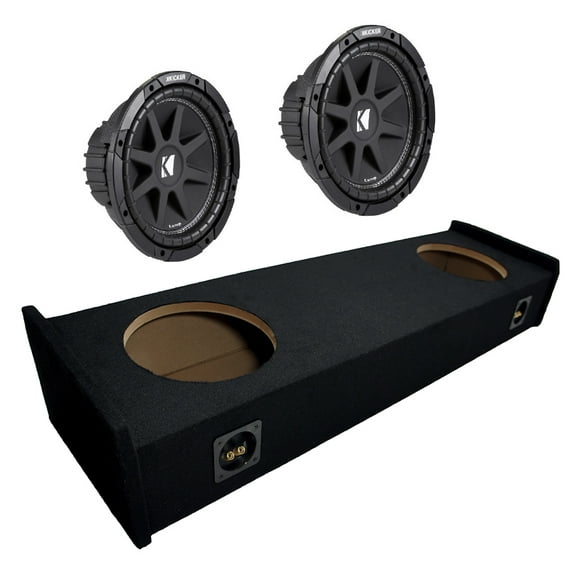 Kicker Ford F-150 97-99 43C104 10" Sub & FORDWK2X10 Custom Dual 10" Sub Box