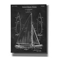 thumbnail image 1 of Epic Graffiti 'Sailboat Blueprint Patent Chalkboard' Canvas Wall Art, 12"x18", 1 of 3