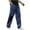 Blue, variant on Mens Cargo Trousers Cotton Work Trouers with Elasticated Waist Gray XL