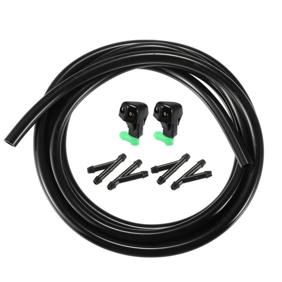 Unique Bargains Windshield Wiper Washer Nozzle Spray Jet Fit for Honda Accord Plastic Rubber Black 1 Set