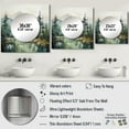 thumbnail image 4 of Designart "Bold horizon Canada Emerald Wilderness I" Landscapes Square Mirror Wall Decor Traditional - Large Green Square Bathroom Mirror - Square Printed Wall Mirror Art, 4 of 5