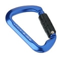 thumbnail image 1 of D-shape Carabiner Auto Lock Carabiner Climbing Carabiner Aviation Aluminum Carabiner Durable Aviation Aluminum Auto Lock DShape Carabiner Safe For Outdoor Climbing CampingBlue, 1 of 8