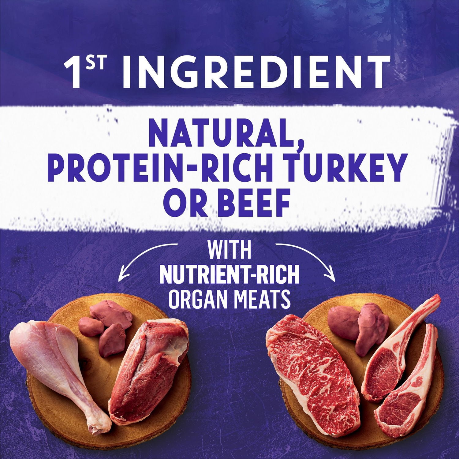 Beyond Wild Turkey & Beef Variety Pack, Wet Dog Food 368 g x 6