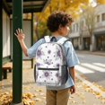 thumbnail image 6 of Pioneer Flower Floral Print Pattern 17" School Backpacks for Teens,Waterproof Oxford Fabric,S-Shape Padded Straps for School,Travel,Hiking,Camping, 6 of 6