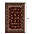 thumbnail image 2 of 8â€™ x 11â€™ Red and Black Ornamental Area Rug, 2 of 9