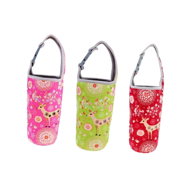 Portavasos shamjiam 3 uds Funda Protectora para Bebidas Verde Rosa Rojo