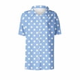 thumbnail image 5 of Women's Casual Short Sleeve Button-Down Top with Pockets and Comfortable Print Design, 5 of 5