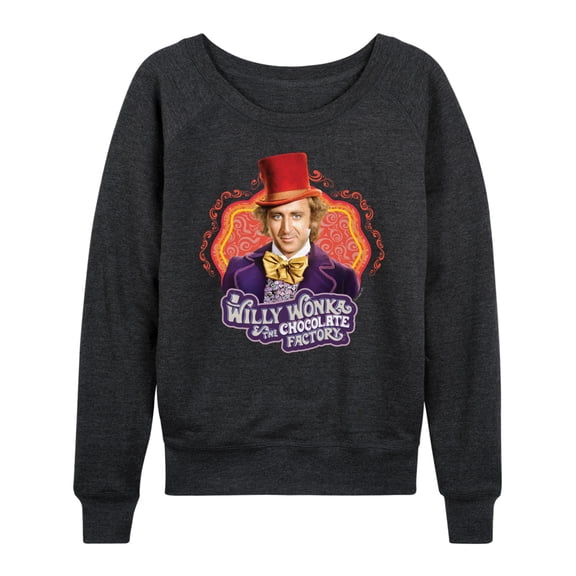 Willy Wonka & The Chocolate Factory - Original Movie Cover - Women's Lightweight French Terry Long Sleeve Shirt