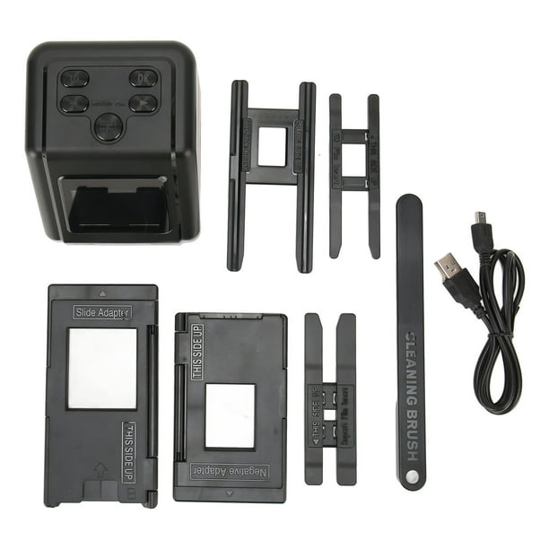 Escáner de diapositivas de película Convierte diapositivas de película 135, 126 y 110 en negativos Fotos en color, blanco y negro, JPG, 12 MP con pantalla LCD de 2,0 pulgadas