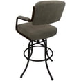 thumbnail image 2 of Swivel Tilt Metal Bar Stool 30" - M-110 - Plumley Cocoa (Brown) - Gray Frame, 2 of 3