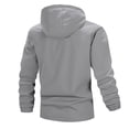 thumbnail image 5 of IWRICH Men's Lightweight Rain Jacket Waterproof Windbreaker Hooded Raincoat Shell Jacket Outdoor Hiking Fishing Travel GY1 XXL, 5 of 5