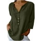 thumbnail image 5 of Vestidos Casuales Para Mujer, Blusas De Mujer De Moda Blusas de verano para mujer, de manga 3/4, lisas, con cuello en V y bolsillos, 5 of 7